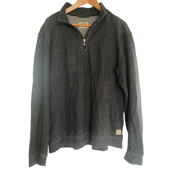 Linksoul Men’s Medium 1/4 Zip Pullover Mock Neck Heathered Navy Blue - Picture 1 of 10